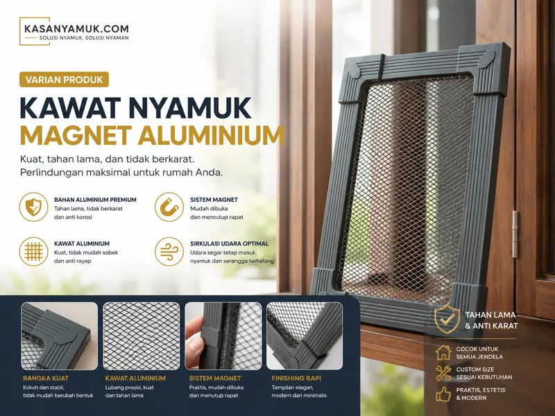 Kawat Nyamuk Aluminium Magnetik